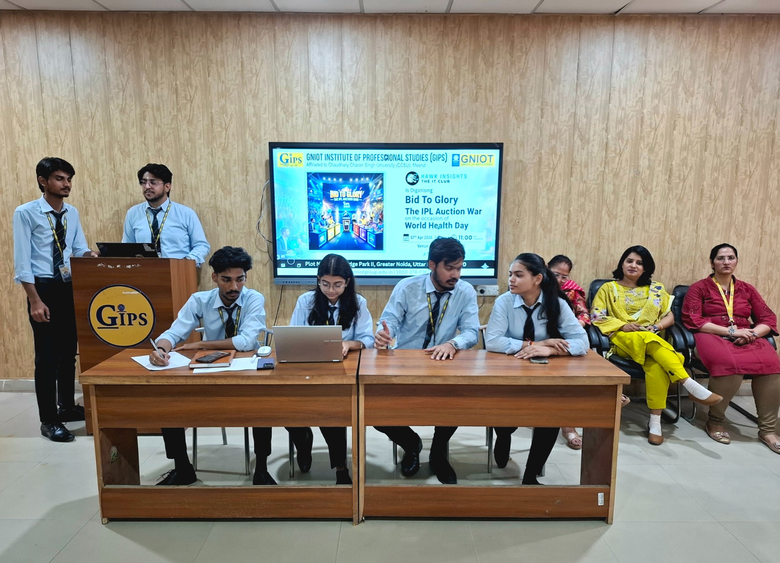 IPL Auction Event Bid To Glory Success At GIPS